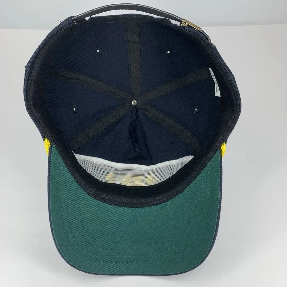 Belger Cranes & Rigging Trucker Hat Oklahoma City Adjustable Strap Black Cap Vtg